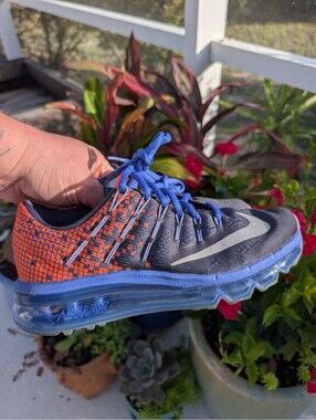 Nike Air Max 2016 GS Obsidian Crimson Blue Youth Size 4.5Y Women's 6 Flyknit